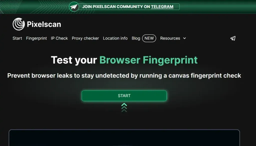 Pixelscan.net – Chuyên gia phân tích dấu vân tay trình duyệt